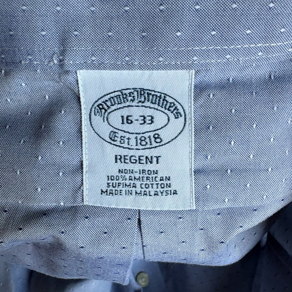 Brooks Brothers Regent Dress Shirt in Light Blue with Microdot Texture